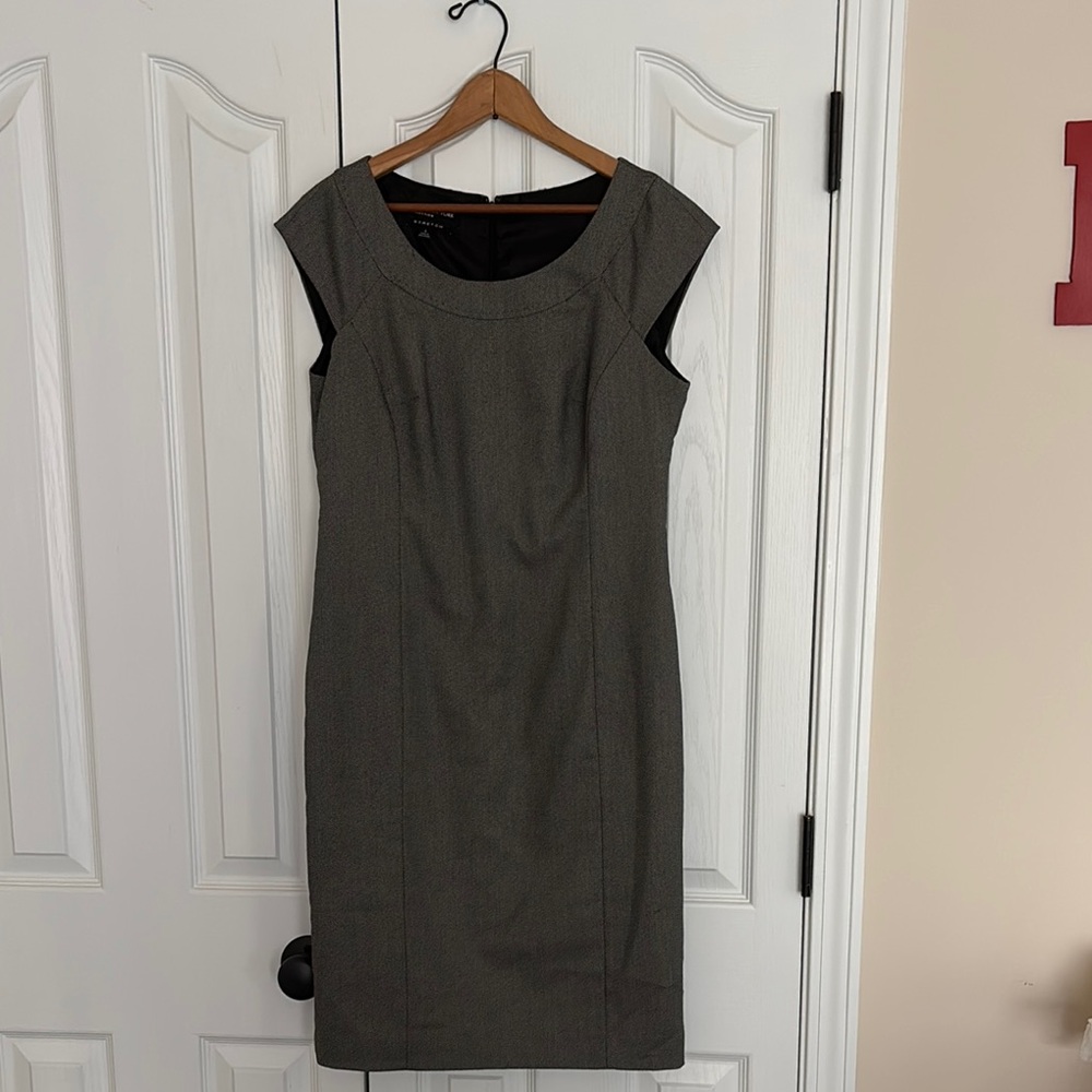 Jones New York Black Sheath Midi Dress
